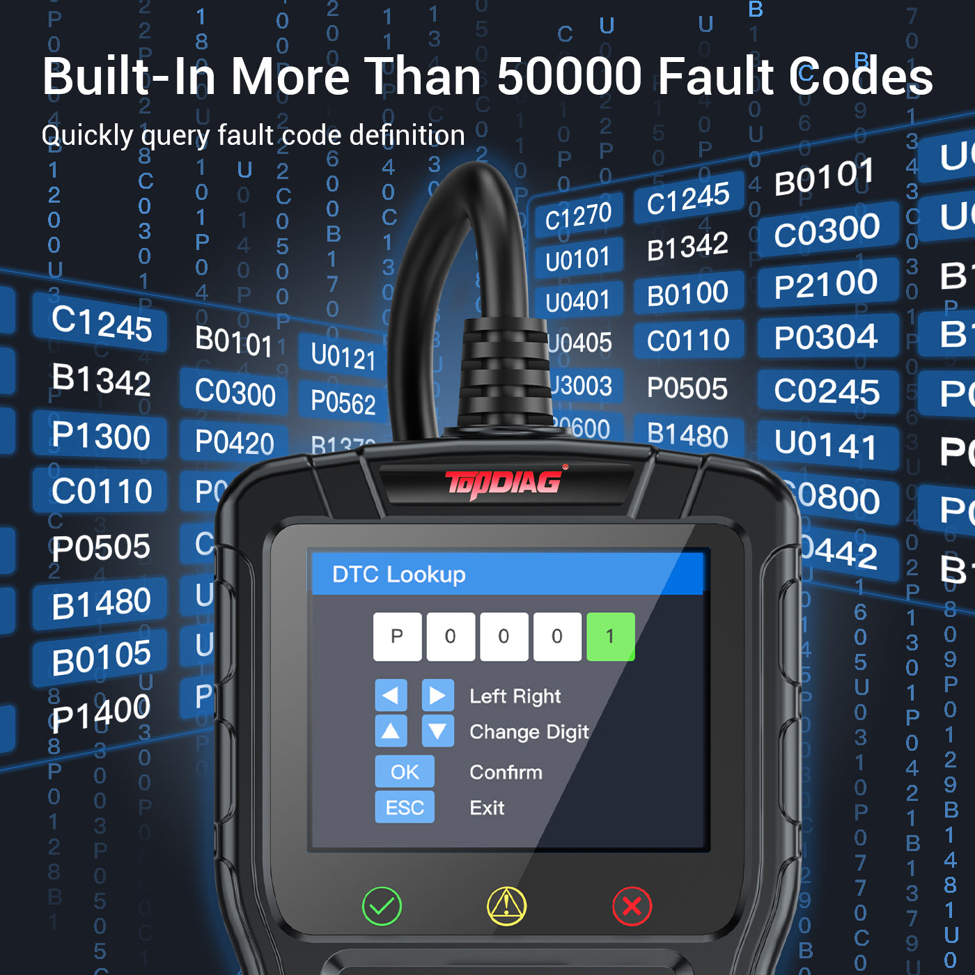 FLUTREE M60 2-in-1 OBD2 Motorcycle & Car Diagnostic Tool