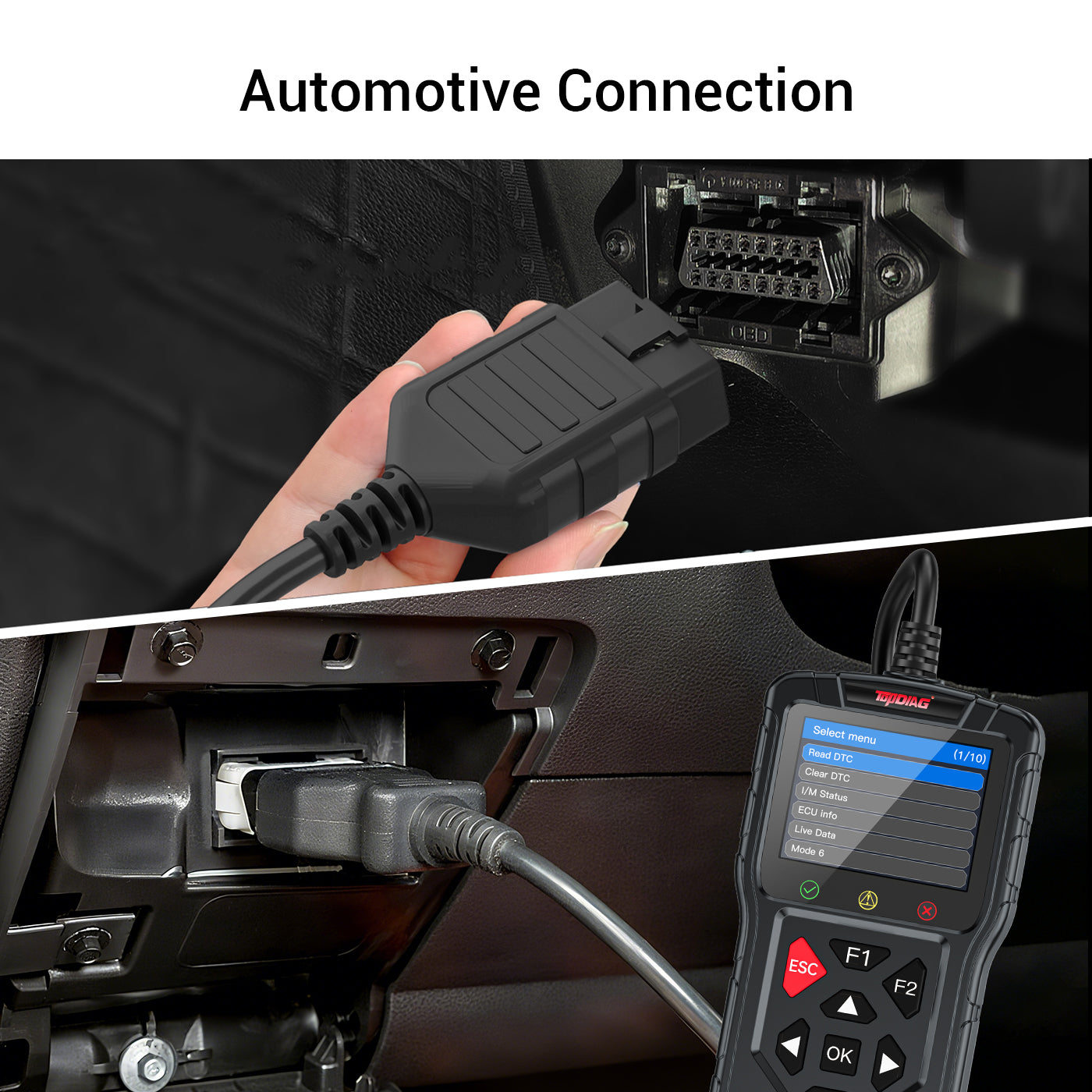 FLUTREE M60 2-in-1 OBD2 Motorcycle & Car Diagnostic Tool