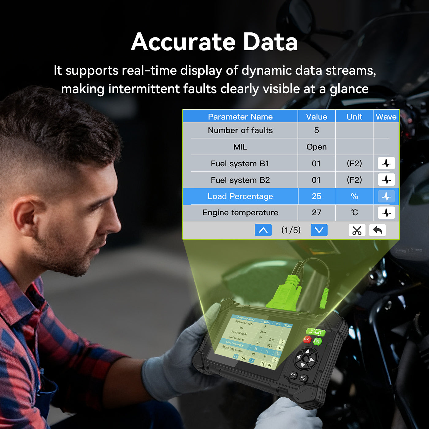 M208 Intelligent Motorcycle Diagnostic Scanner