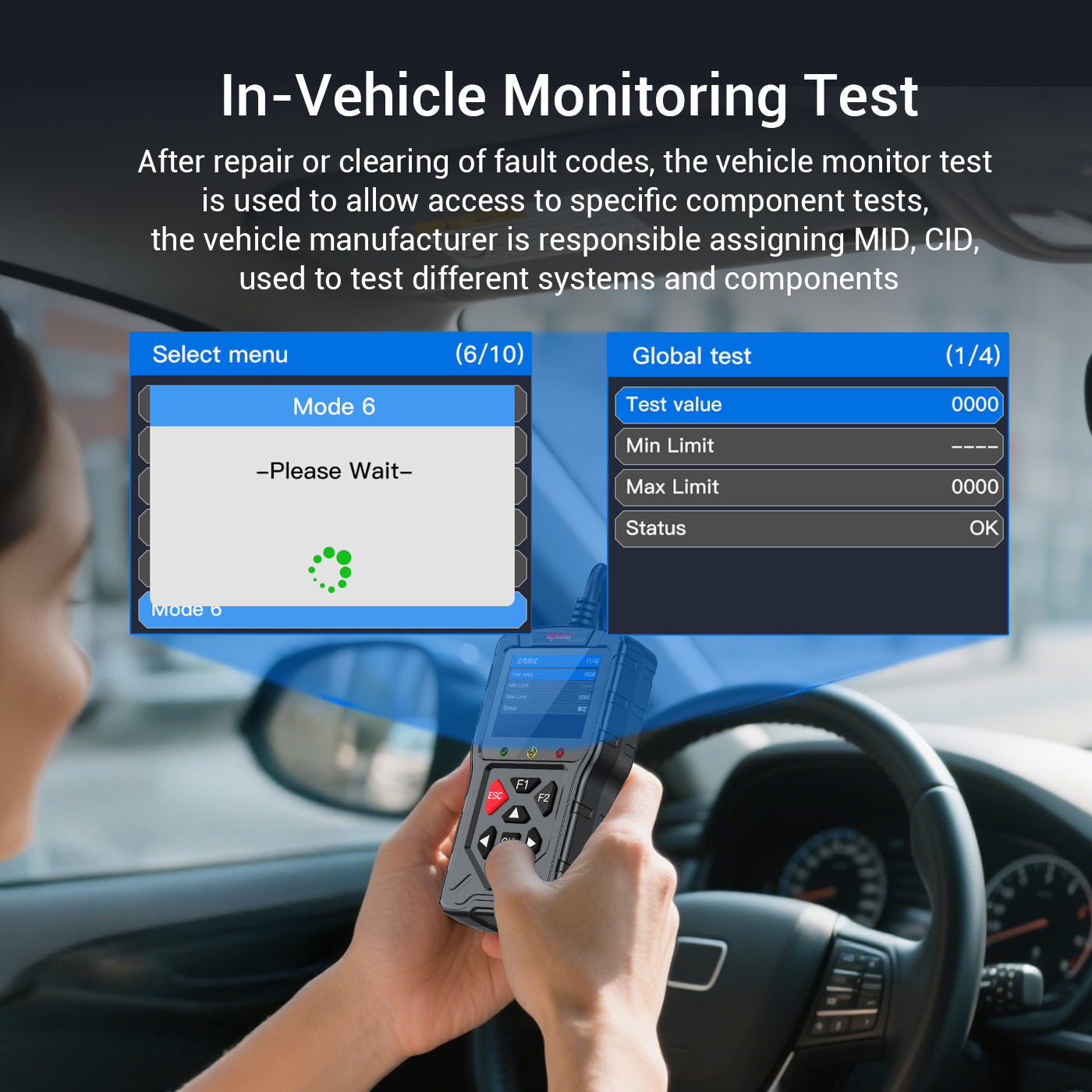 FLUTREE M60 2-in-1 OBD2 Motorcycle & Car Diagnostic Tool