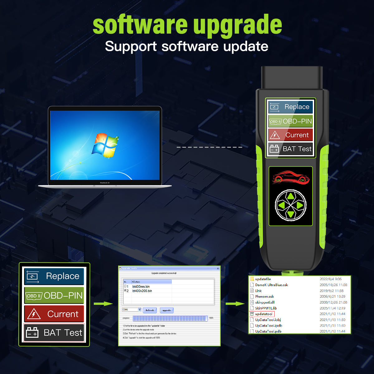 FLUTREE BT400 4-in-1 Automobil-Diagnosegerät