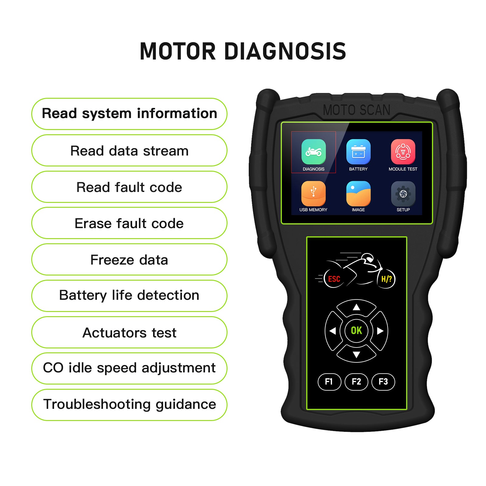FLUTREE M100 Pro Motorcycle Diagnostic Scanner Tool