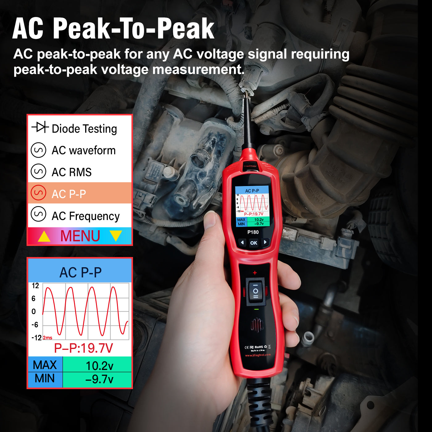 FLUTREE P180 Automotive Electrical System Tester
