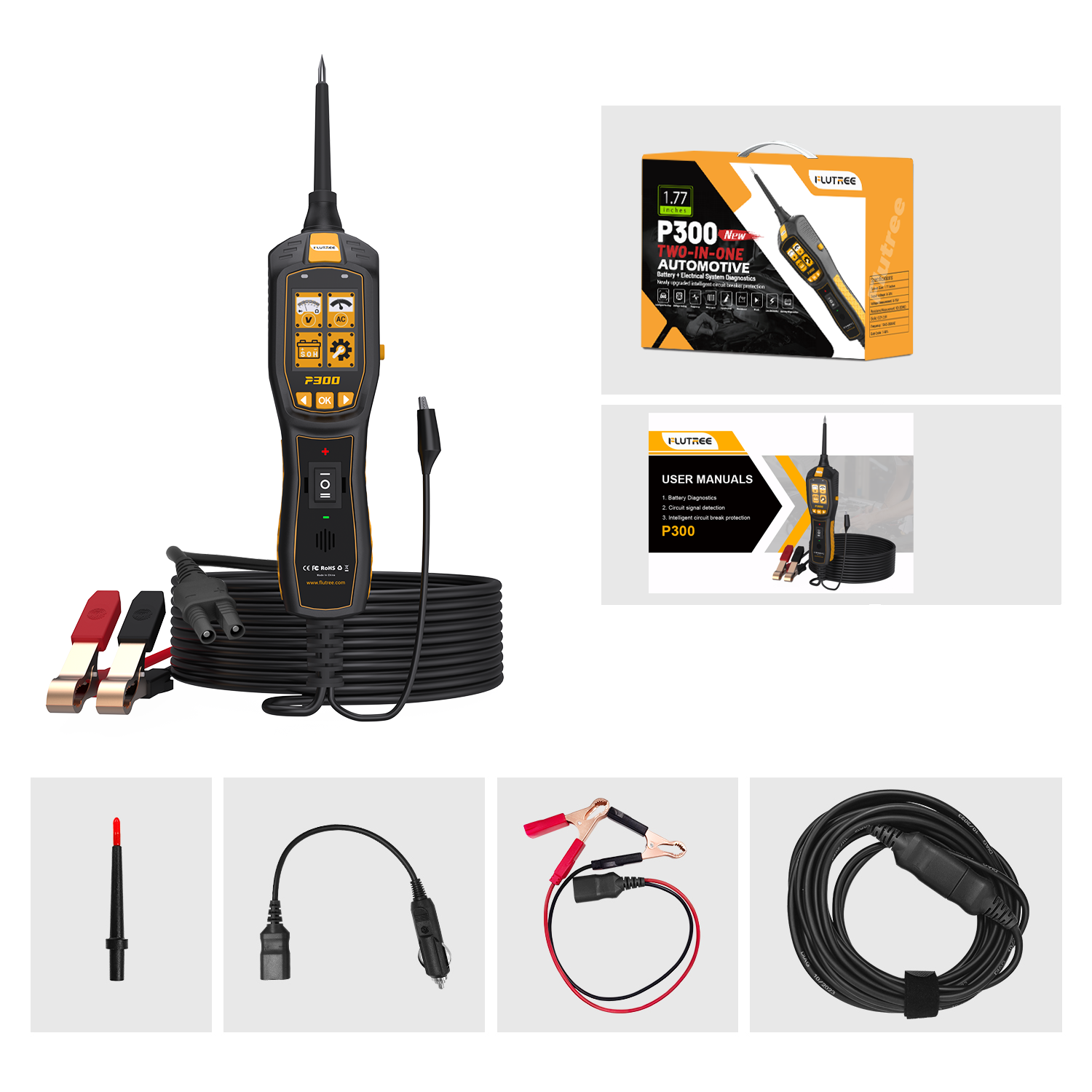 FLUTREE P300 Vehicle Electrical System Tester