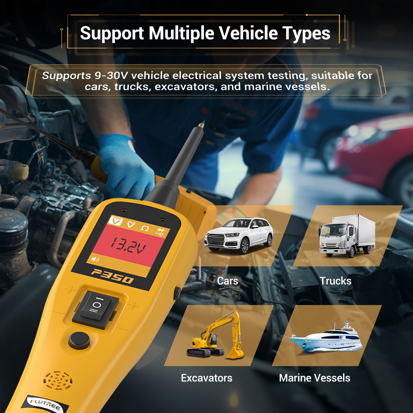 Probador de circuitos automotrices FLUTREE P350