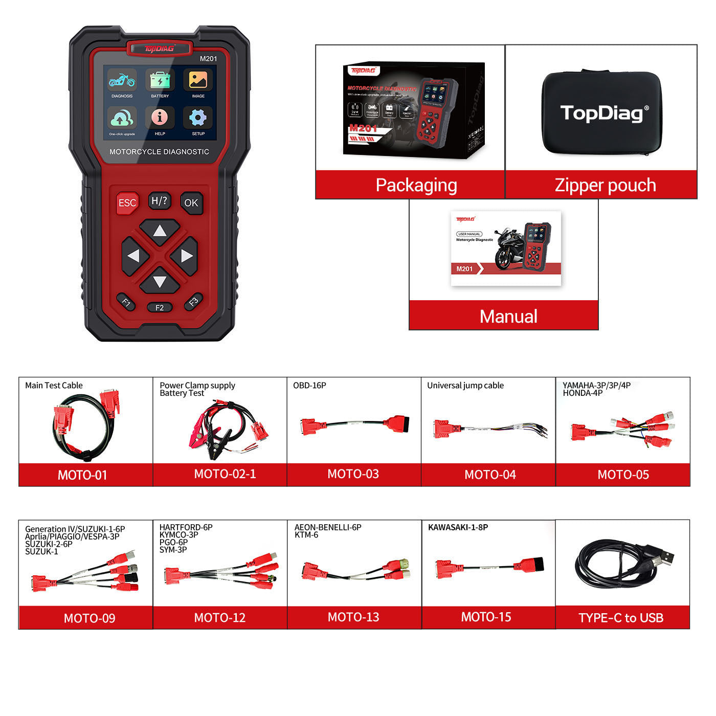 M201 2nd-Generation Motorcycle Diagnostic Tool